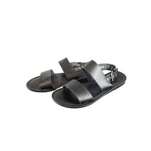 American Eagle Outfitters Sandals Womens 7 Black Eyelet Strap Flat Slides